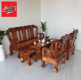 Bàn Ghế Salon Gỗ