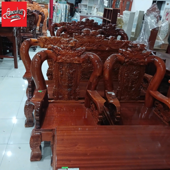 Bàn Ghế Salon Gỗ