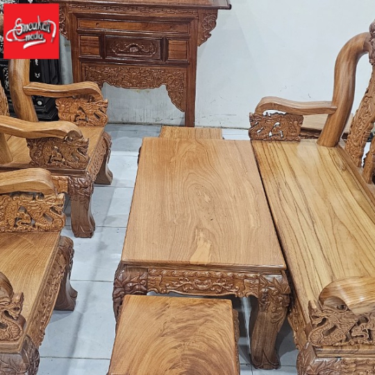 Bàn Ghế Salon Gỗ