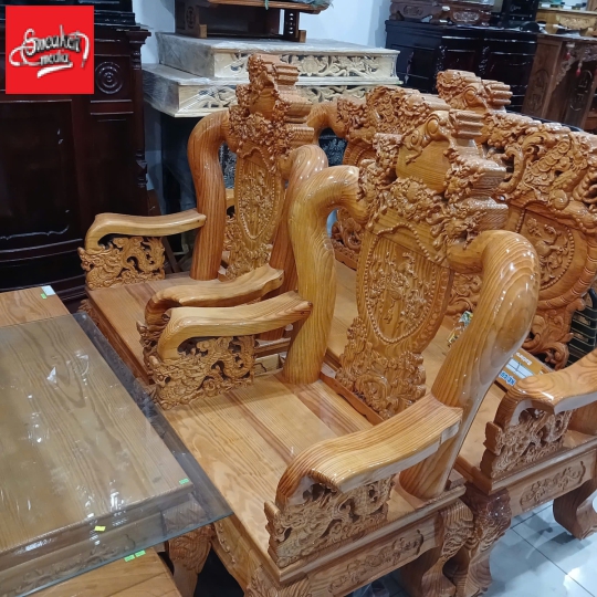 Bàn Ghế Salon Gỗ