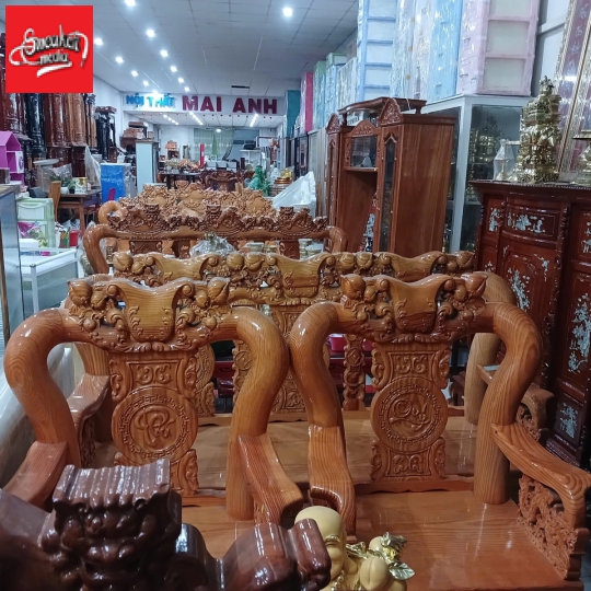 Bàn Ghế Salon Gỗ