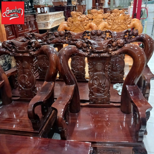 Bàn Ghế Salon Gỗ